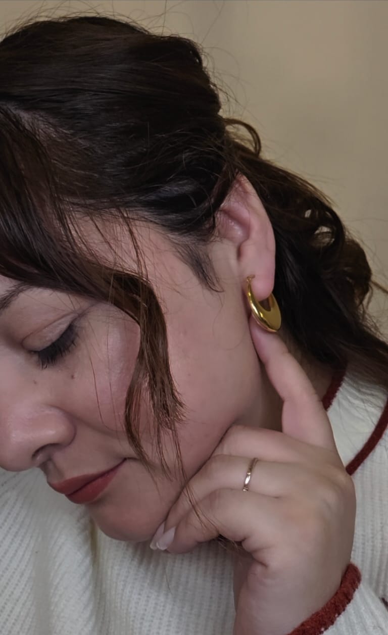 Customer photo review of Blossom earrings