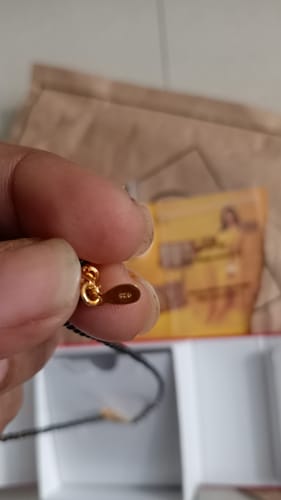 Customer photo review of Golden Floral Moon Mangalsutra