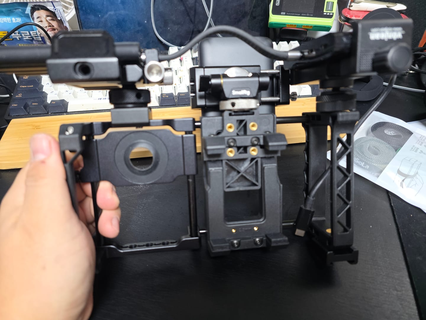 Customer photo review of Beastgrip Pro + Kenko 0.75X Wide Angle Lens Bundle
