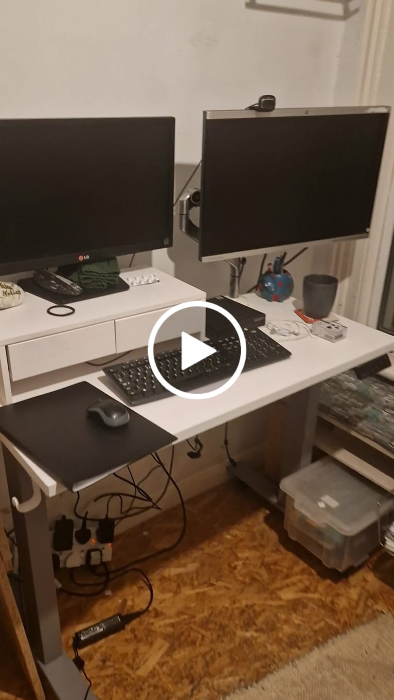 Customer video review of Maidesite T1 Pro - Electric Height-Adjustable Standing Desk Frame