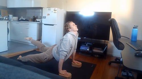 Customer photo review of Cork Yoga Block Duo