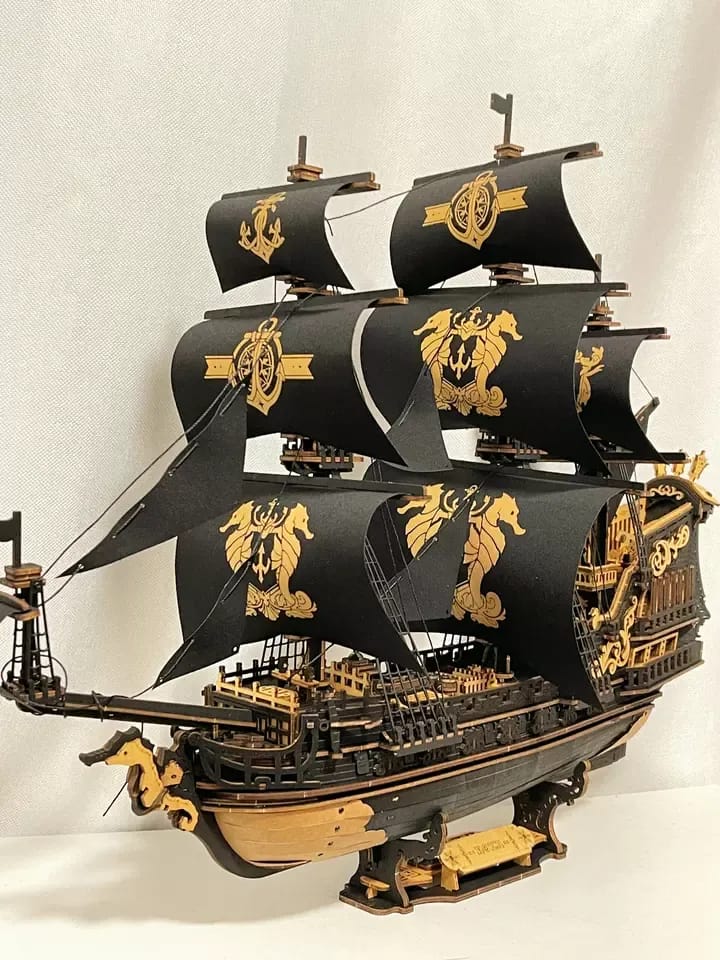 Customer photo review of Seahorse 3D Wooden Ship