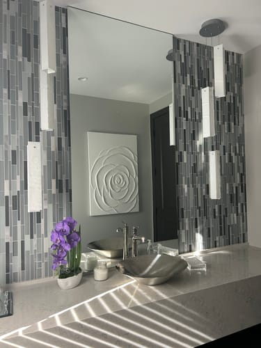 Customer review photo for Plaster Art Texture Painting #SG134