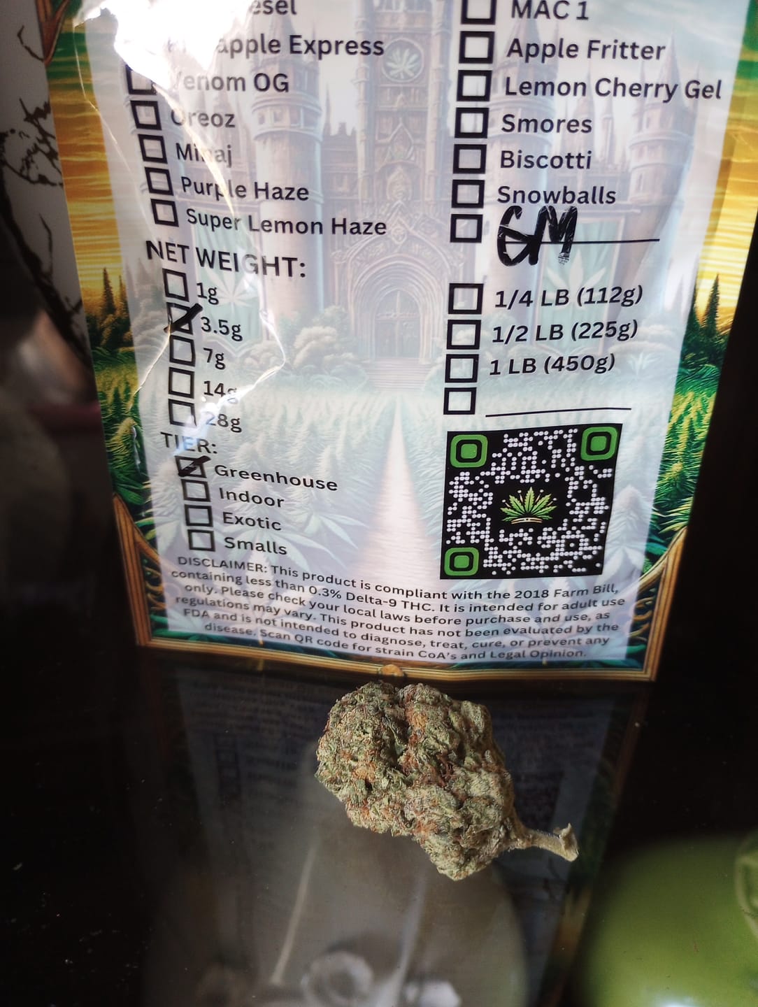 Customer photo review of Gush Mintz Light Assist THCA