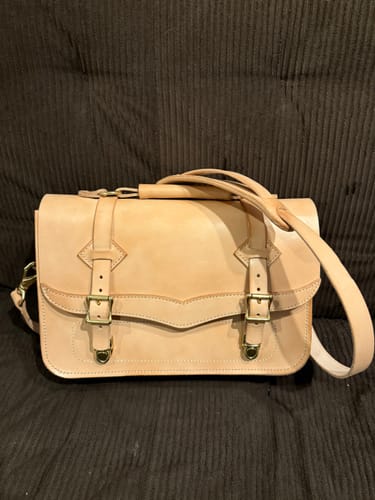 Customer photo review of No.60 | Western Leather Laptop Bag (Digital Pattern)