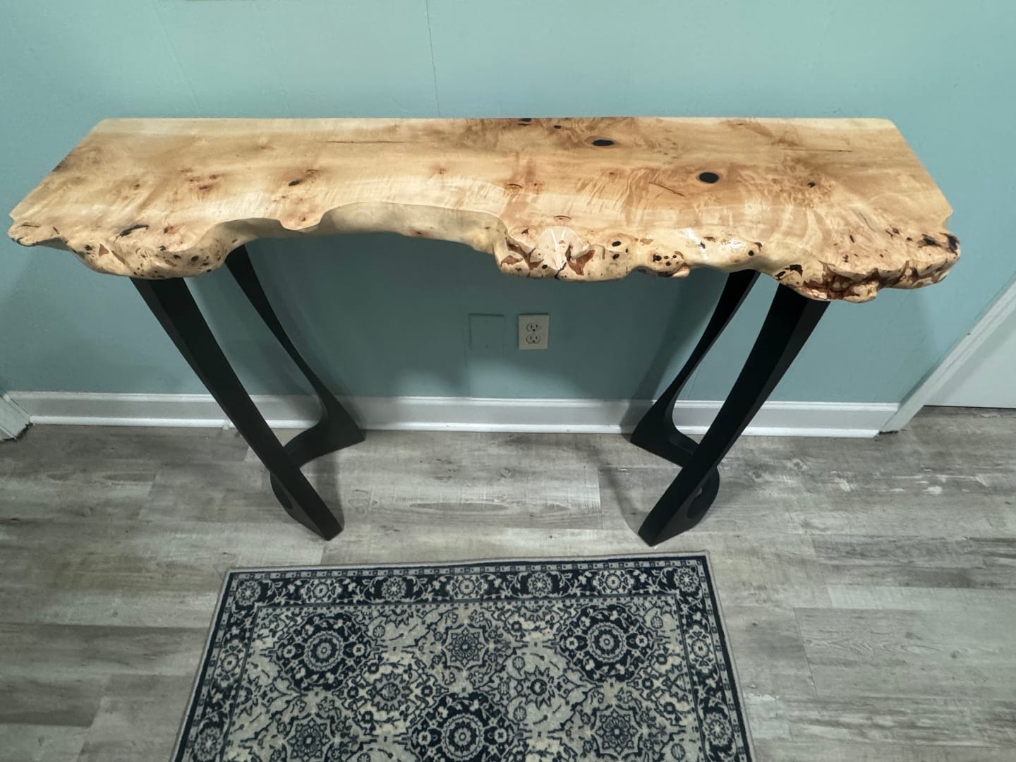 Customer photo review of Counter Table Legs 605 Uzar 34H for Live Edge Tabletop
