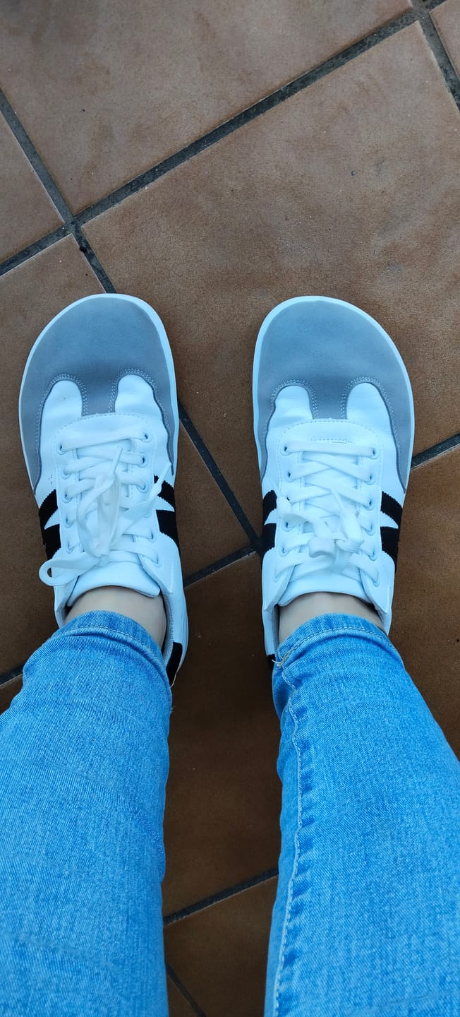 Customer photo review of ZZFABER Adult Soft Fiber Leather Barefoot Shoe