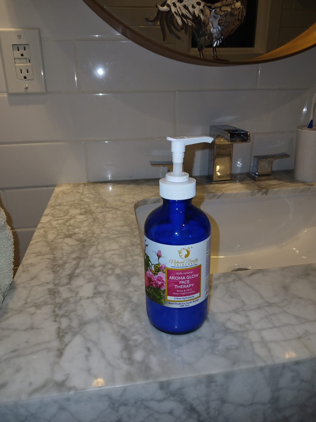 Customer photo review of Aroma GLOW Face Therapy for dry/sensitive/ageless/rosacea-type skin