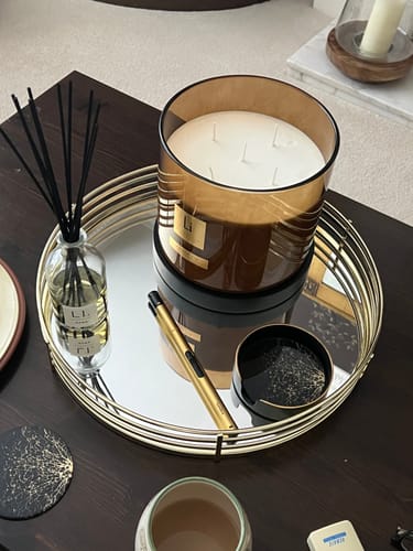 Customer photo review of Luxury XXL Candle - Amber Fie