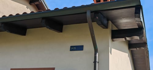 Customer photo review of Numero civico e testo modello Stencil Horizontal