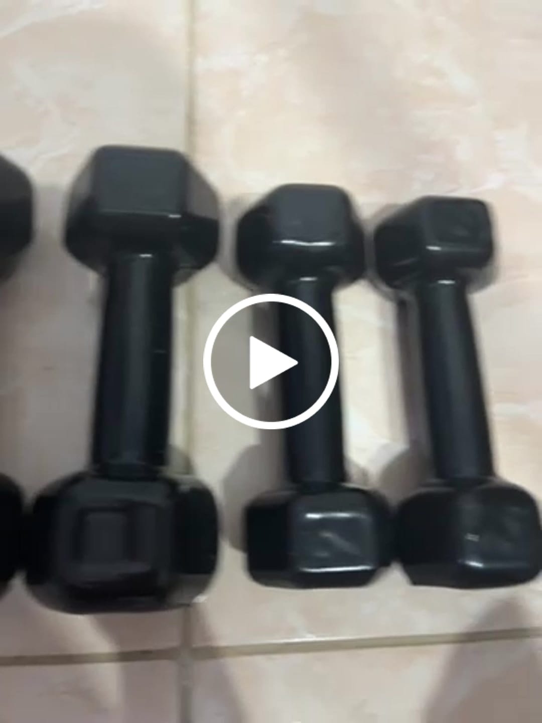 Customer video review of Halter Dumbbell Sextavado Emborrachado