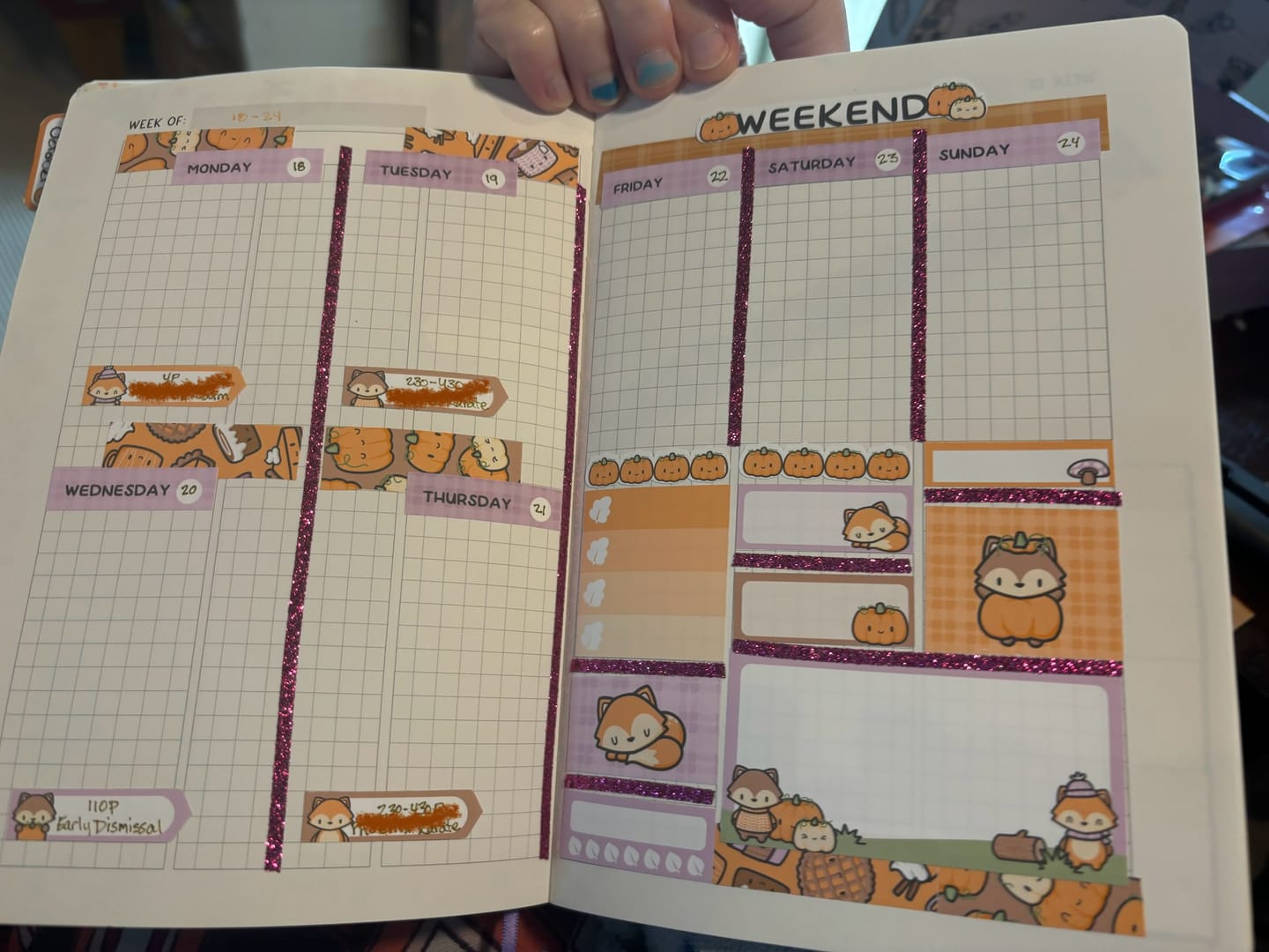 Customer photo review of Autumn Mini Planner Kit (Set of 2)