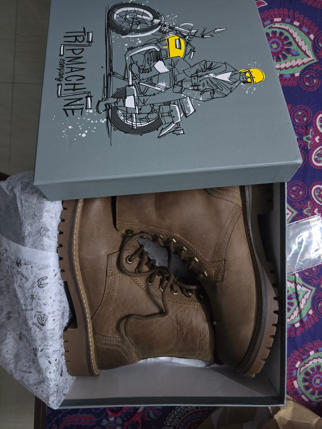 Customer photo review of boots derby dusty bandit