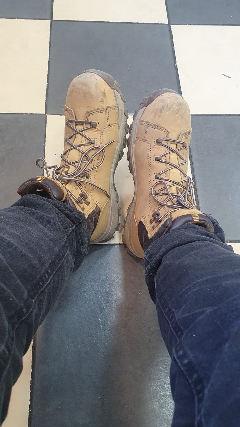 Customer photo review of Threshold Rebound Safety Boot S7L Honey