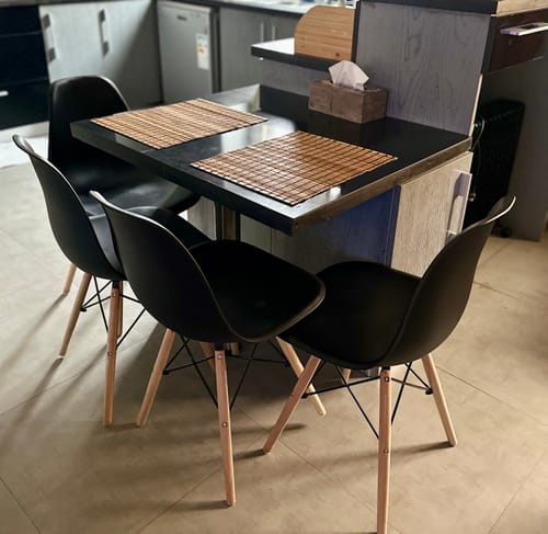 Customer photo review of كرسي ايفيل اكريليك - اسود- STOK47