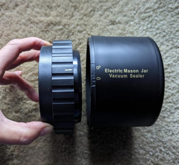 Customer photo review of Mason Jar Vacuum Sealer Kit