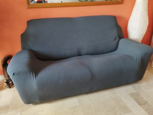 Customer photo review of Gris - Housse de Canapé Imperméable