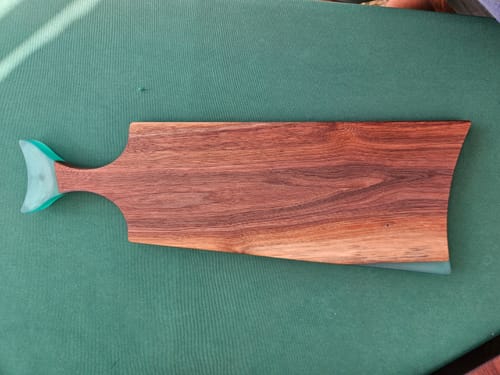 Customer photo review of 17.6x6.25x1" Small Fishtail Charcuterie Board Silicone Mold - Serving Board Mold