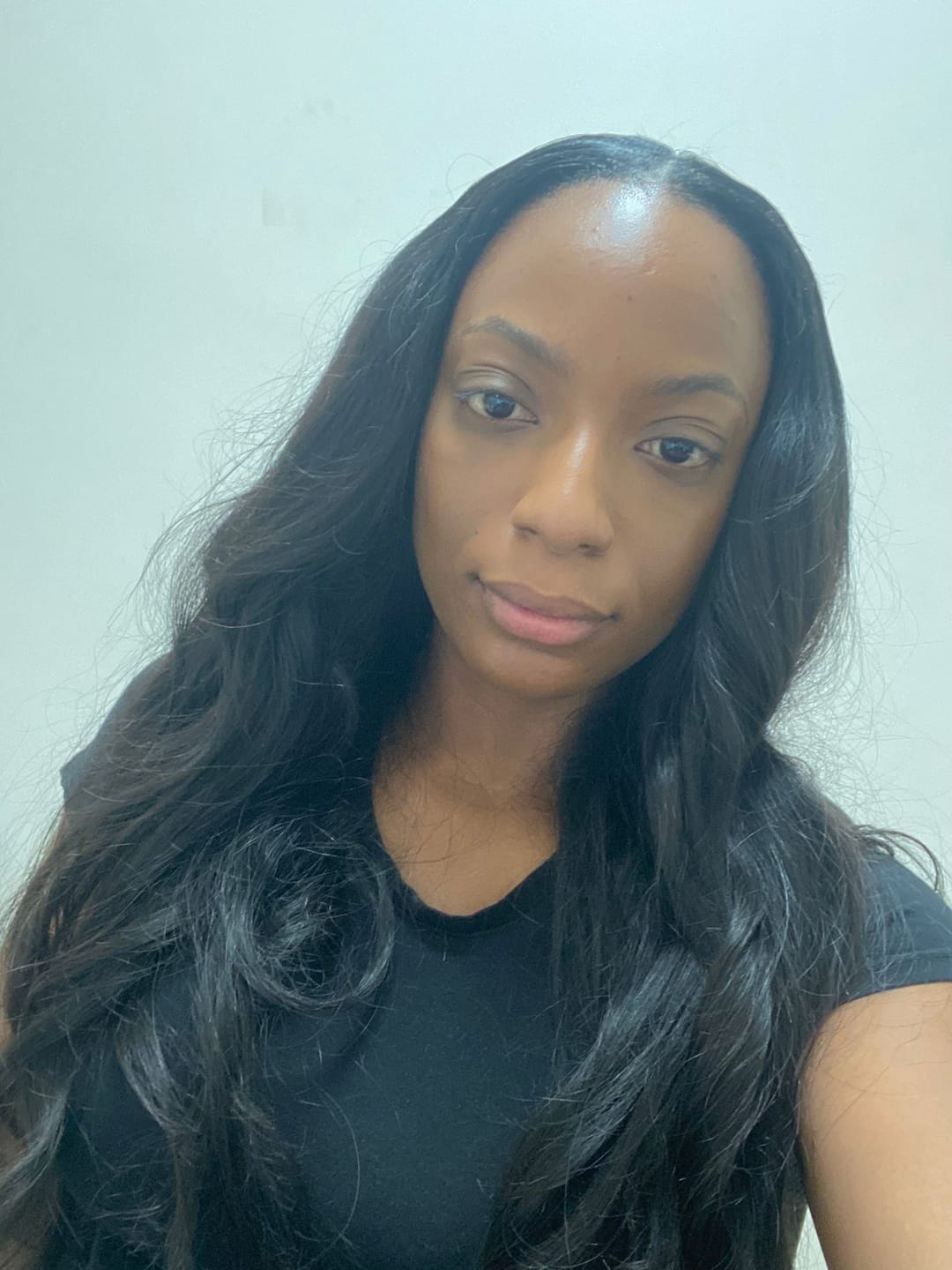 Customer photo review of Raw Indian Wavy Hair Extensions