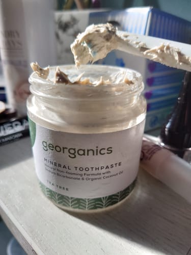 Customer photo review of Fluoride Free Toothpaste - Peppermint