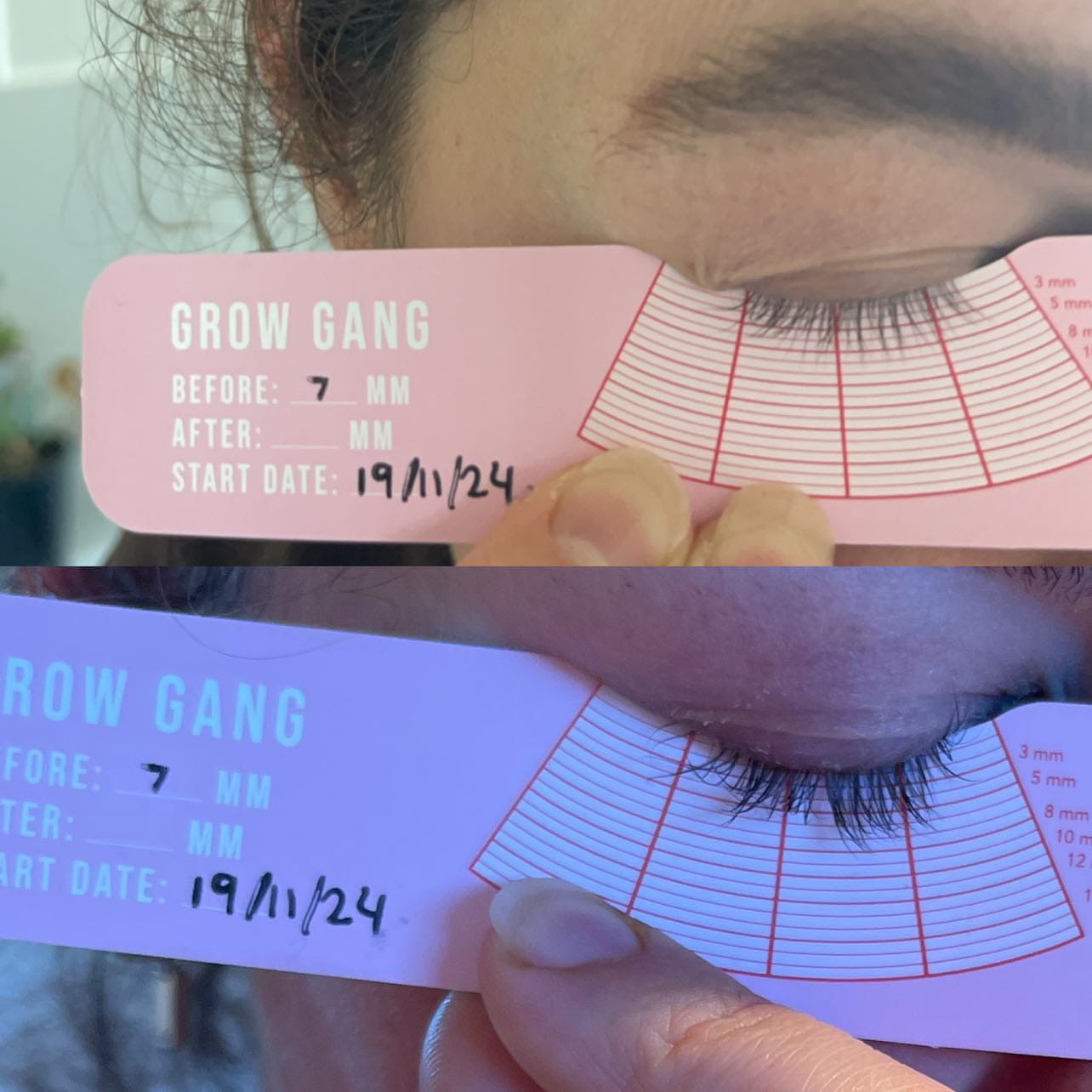 Customer photo review of Eyelash Growth Serum