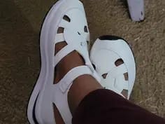 Customer photo review of Women’s Soft Adjustable Sandals – Hook & Loop, Comfort Fit for Wide & Narrow Feet