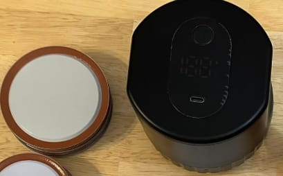 Customer photo review of Mason Jar Vacuum Sealer Kit