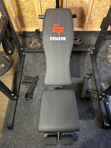 Customer photo review of EVOLPOW BED Adjustable and Foldable Weight Bench