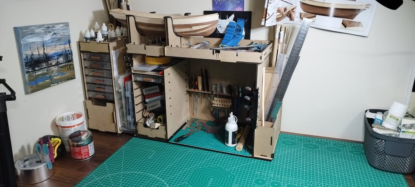Customer photo review of Mueble taller organizador