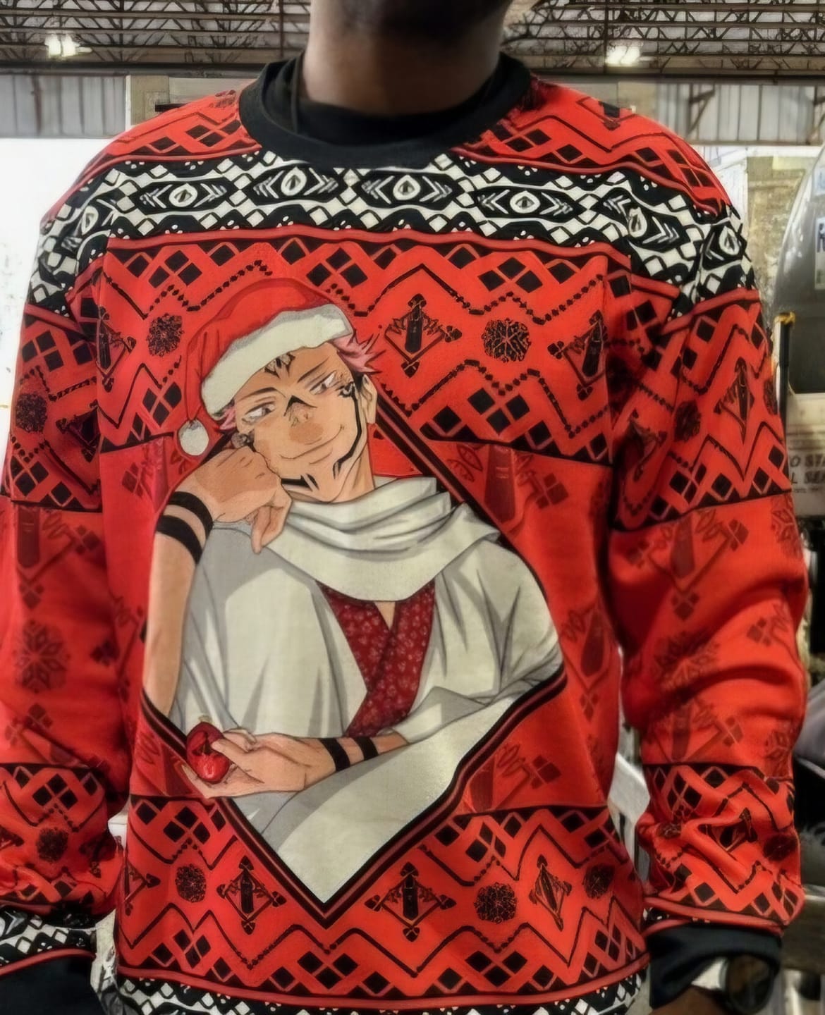 Customer photo review of Sukuna Christmas Unisex Wool Sweater