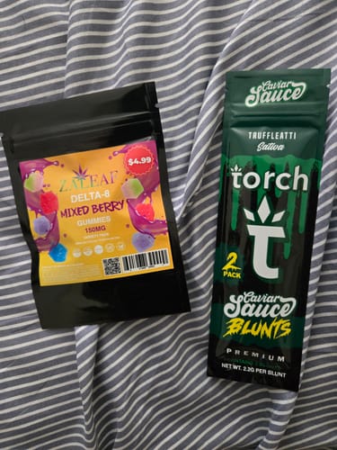 Customer photo review of Blunts Caviar Sauce Truffleatti Sativa Torch THC-A Infused Pre Rolls 4.4g 2 Count