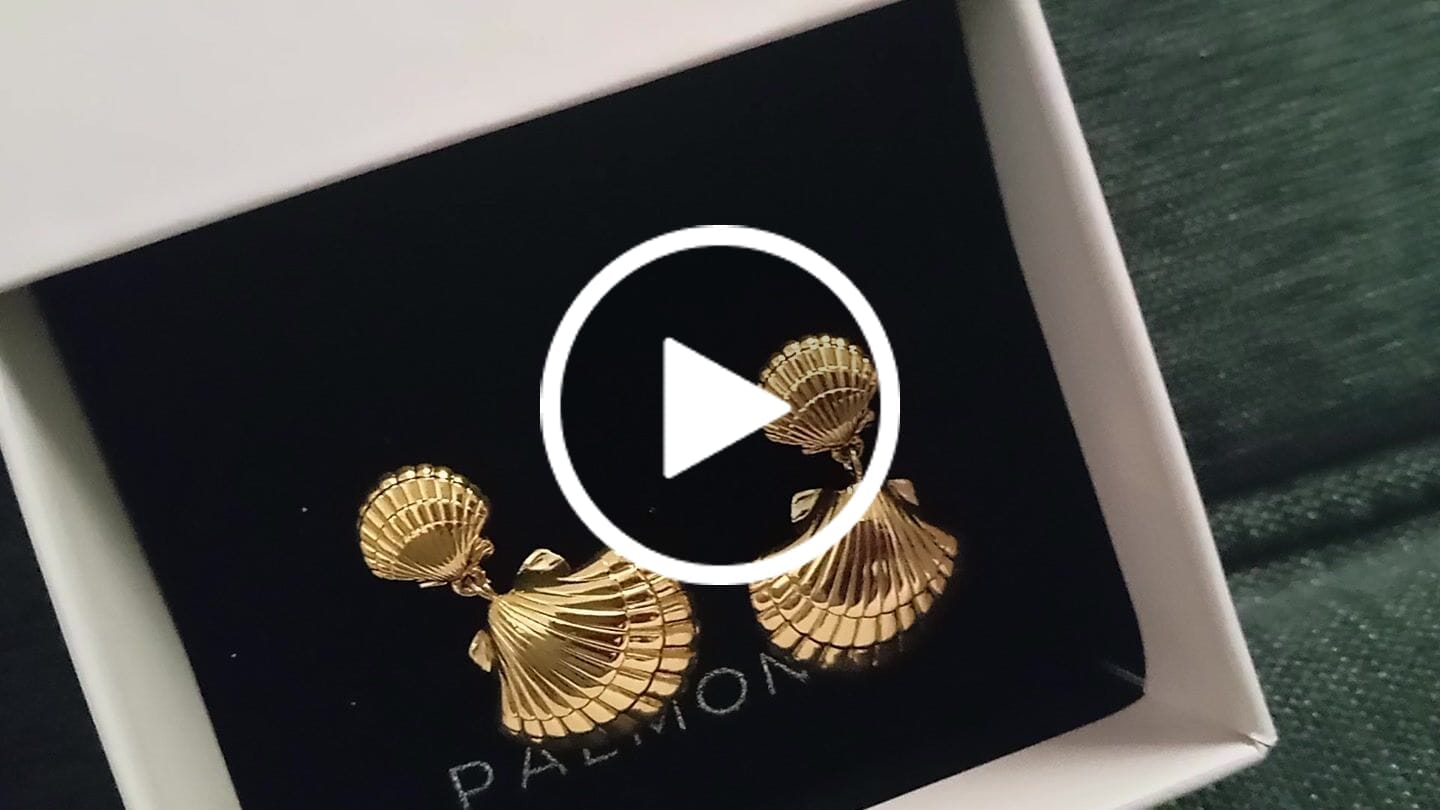 Customer video review of Shell Drop Earrings