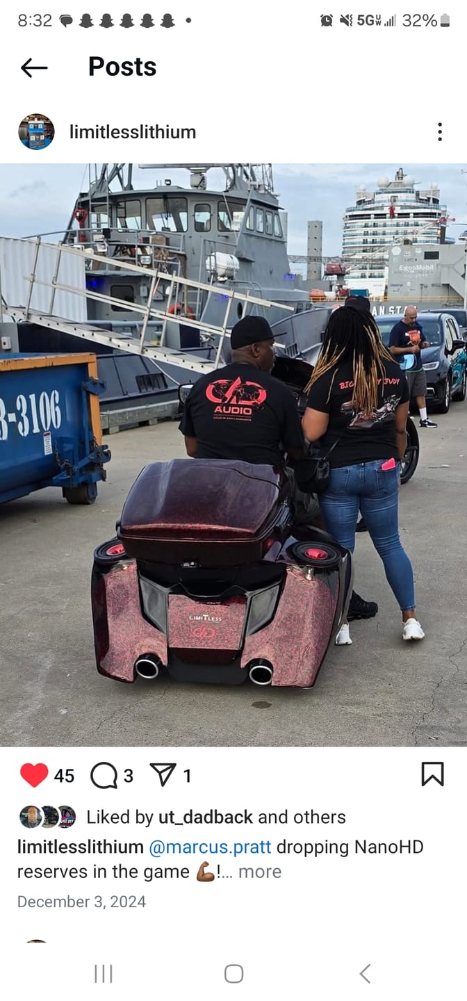 Customer photo review of Red Forged Carbon Fiber Vinyl Wrap