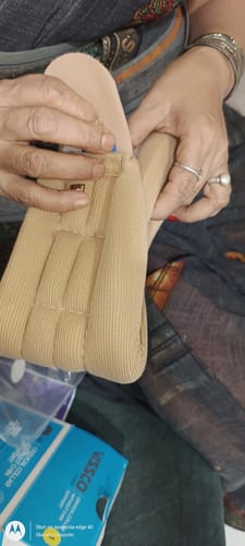 Customer photo review of Cervical Collar without Chin Support | Provides Support to Neck & Relieves Pain (Beige)