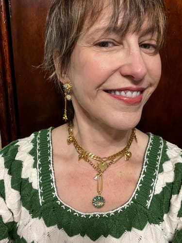 Customer photo review of Cosmos Necklace