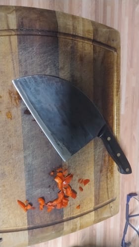 Customer photo review of Messerscheide Kochmesser