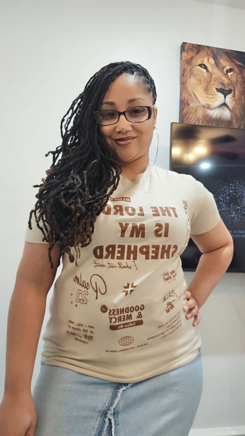 Customer photo review of PSALM 23 T-Shirt
