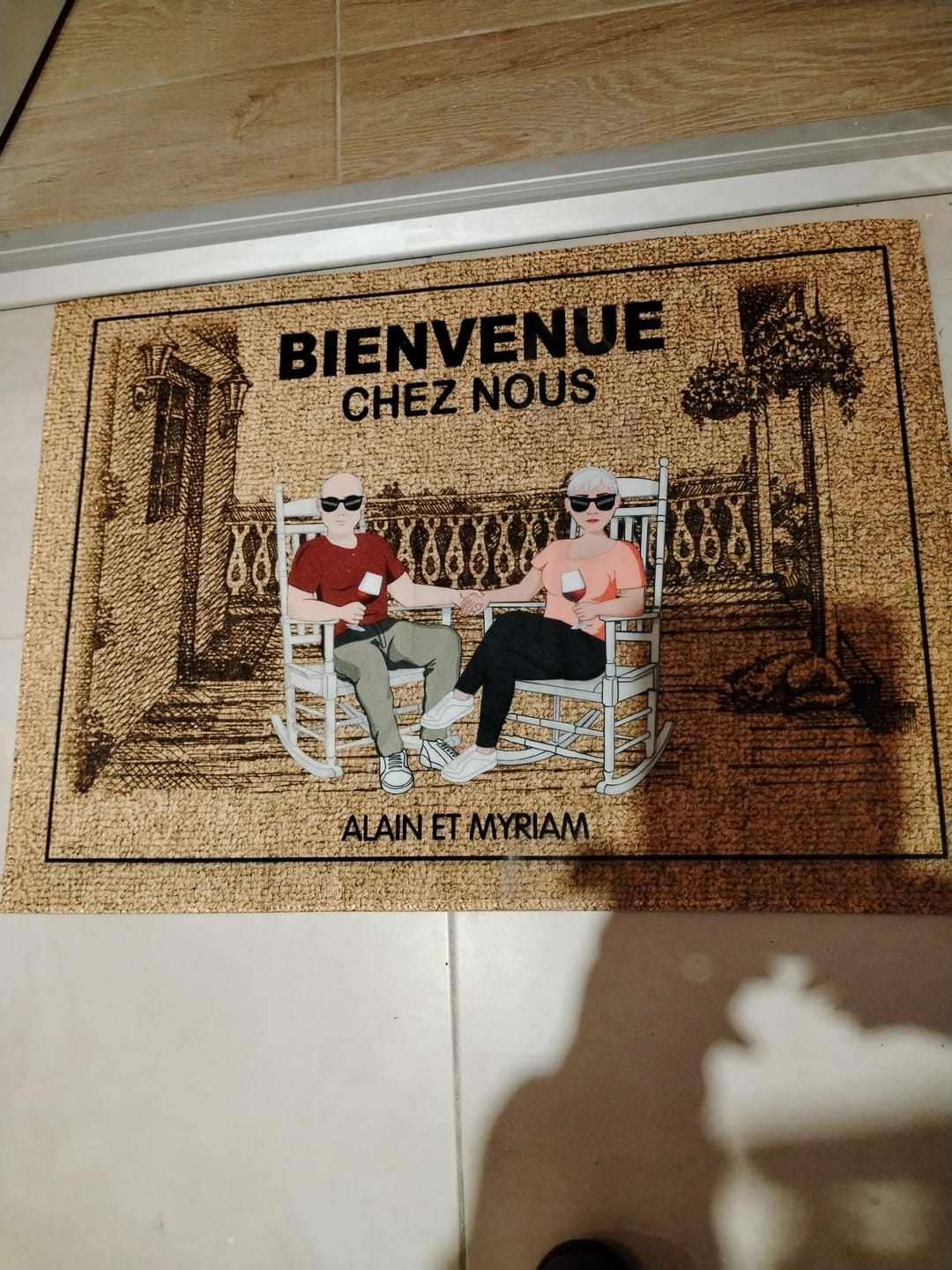 Customer photo review of Chez nous - Couple-Paillasson