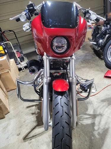 Customer photo review of Quarter Fairing Bracket Mount Kit Fit For Harley Softail Low Rider FXLR 18-22 19