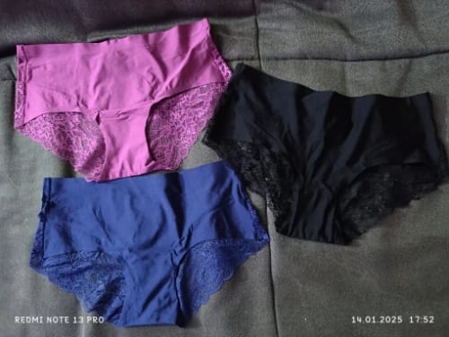 Customer photo review of 3 Pack Exquisite Lace Underpants