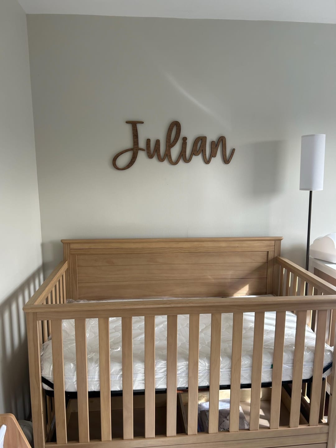Customer photo review of Wood Name Sign