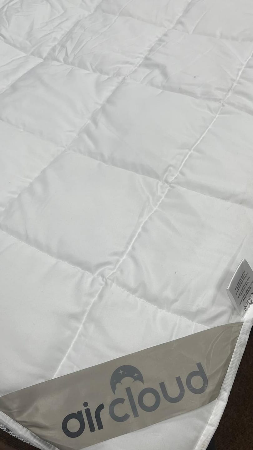 Customer photo review of 10cm Microfiber Mattress Topper