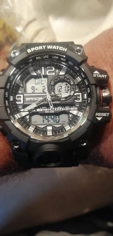 Customer photo review of Digital LED Military Wristwatch 50M Waterproof — Black | KIMLUD
