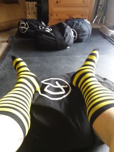 Customer photo review of Black Deadlift / Weightlifting Socks