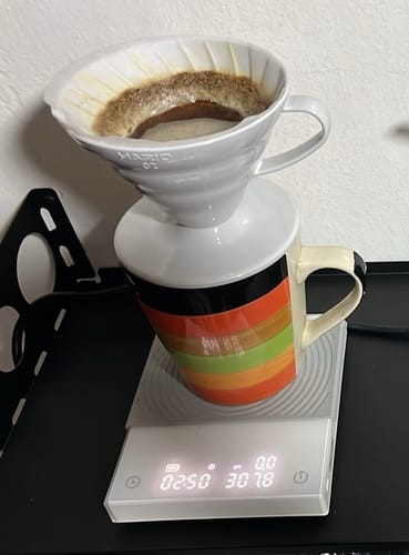Customer photo review of Balanza Electrónica Timemore Black Mirror basic 2 con temporizador