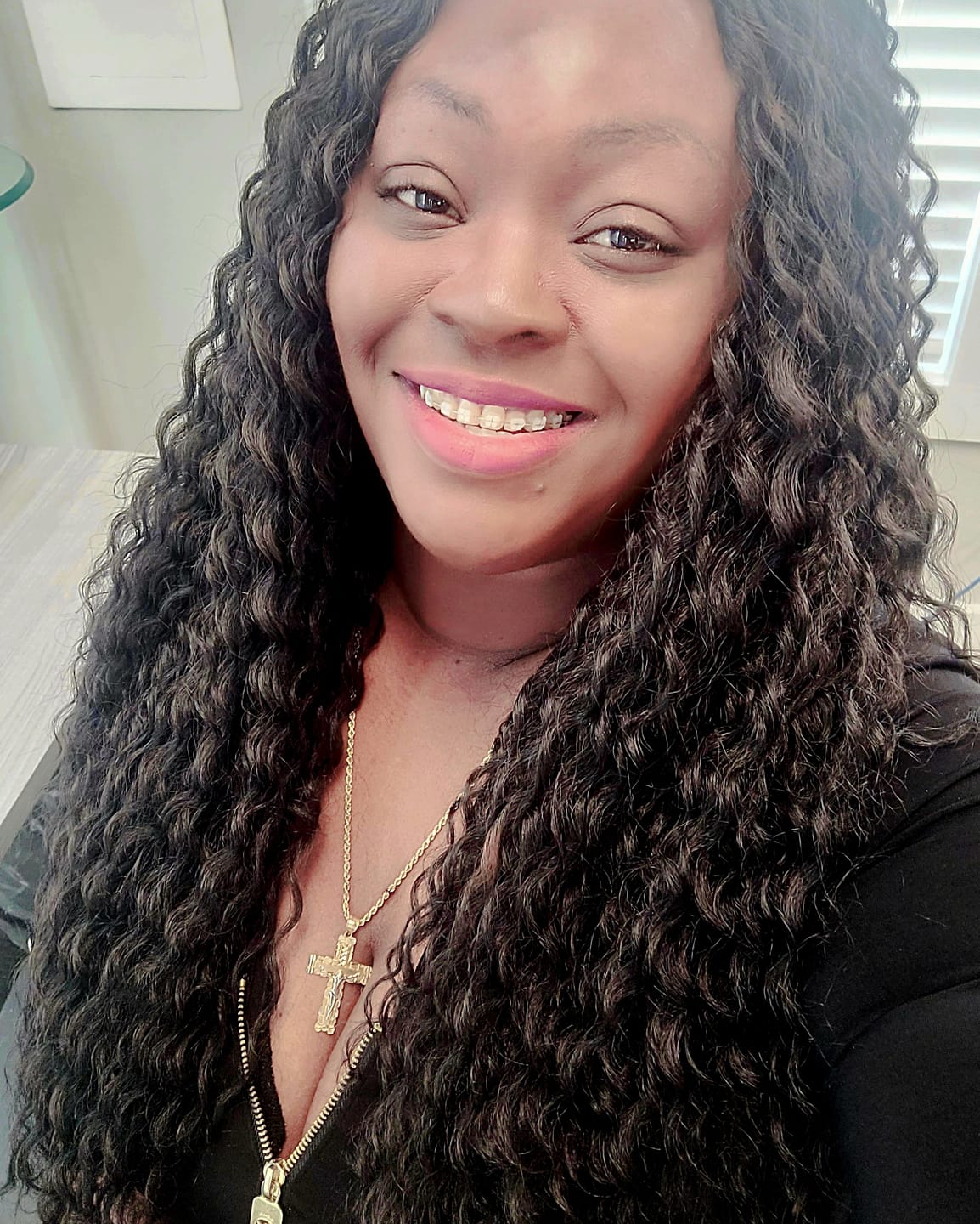 Customer photo review of Sensationnel Dashly Synthetic Hair Lace Front Wig - UNIT 33