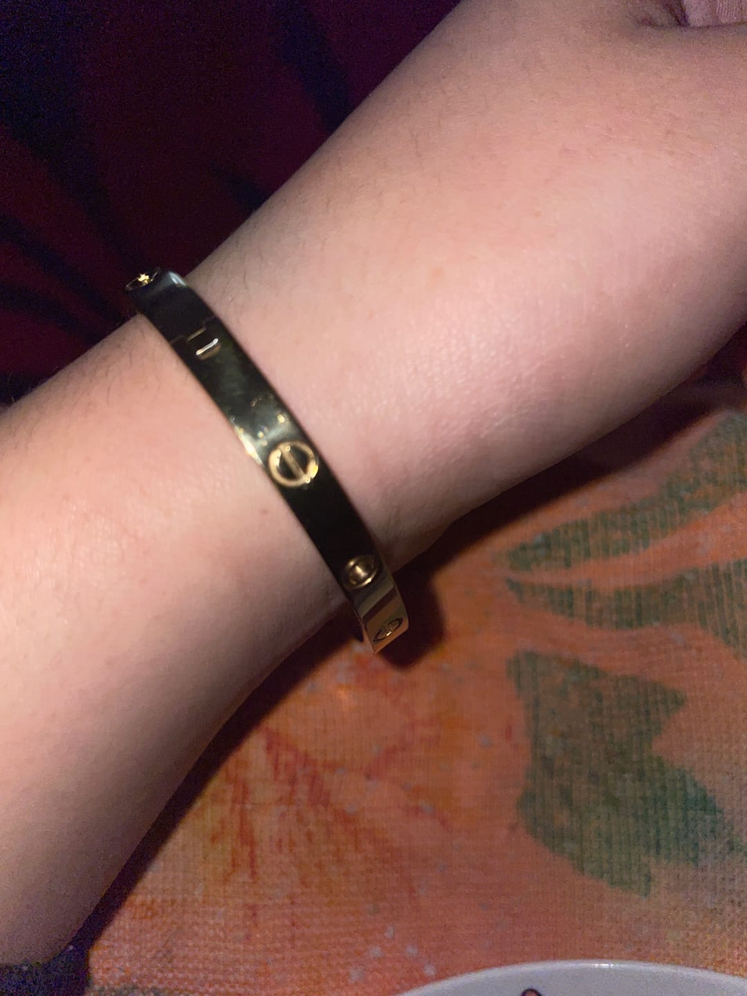 Customer photo review of Bratara Love - Auriu