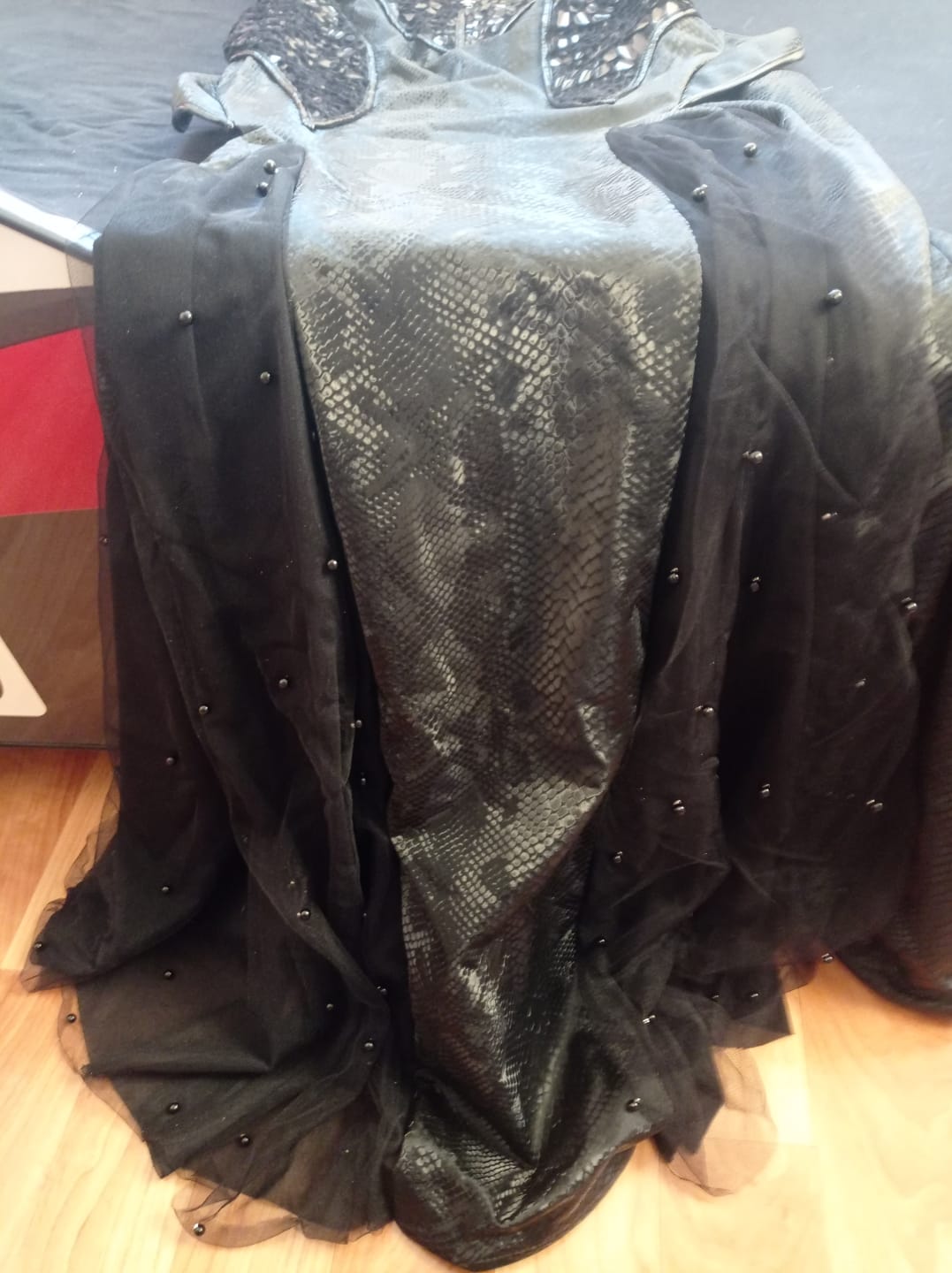Customer photo review of [Blood Supply] Shadow Stalker Gothic Bodycon Cami Dress with Mermaid Hem