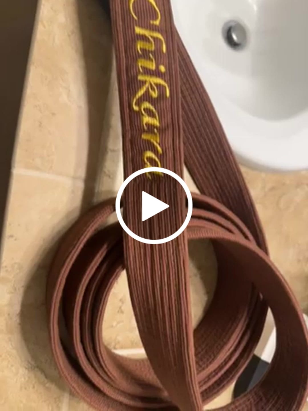 Customer video review of Premium Custom Name Brazilian Jiu Jitsu BJJ Belt