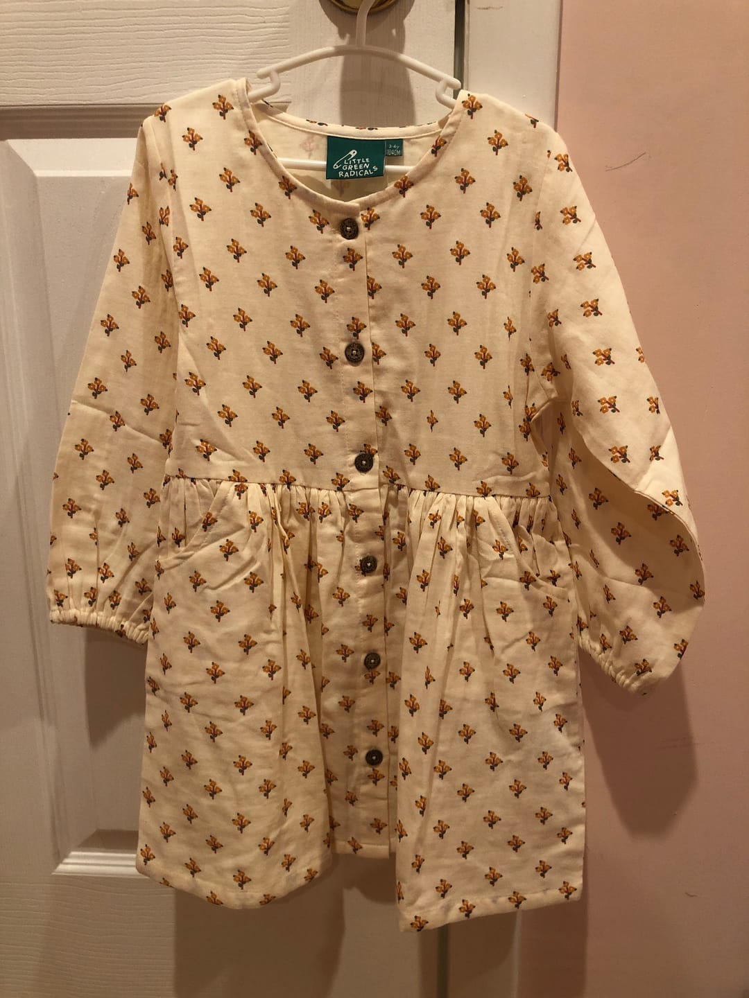 Customer photo review of Golden Flowers Comfy Pocket Dress